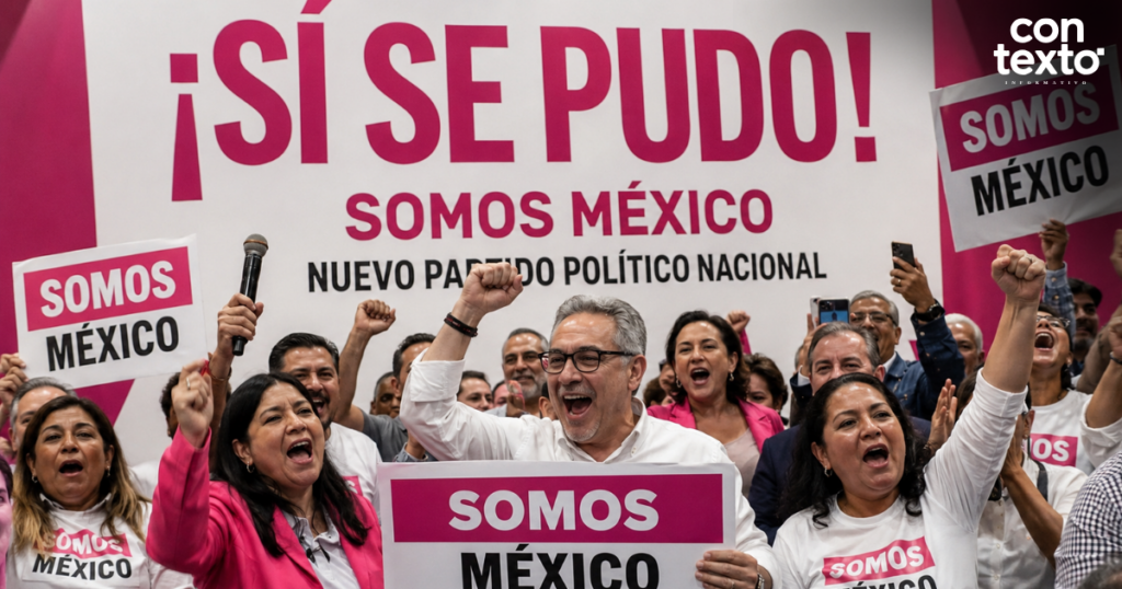 El INE aprobó el registro de Somos México como partido político nacional. Competirá en las elecciones federales de 2027.