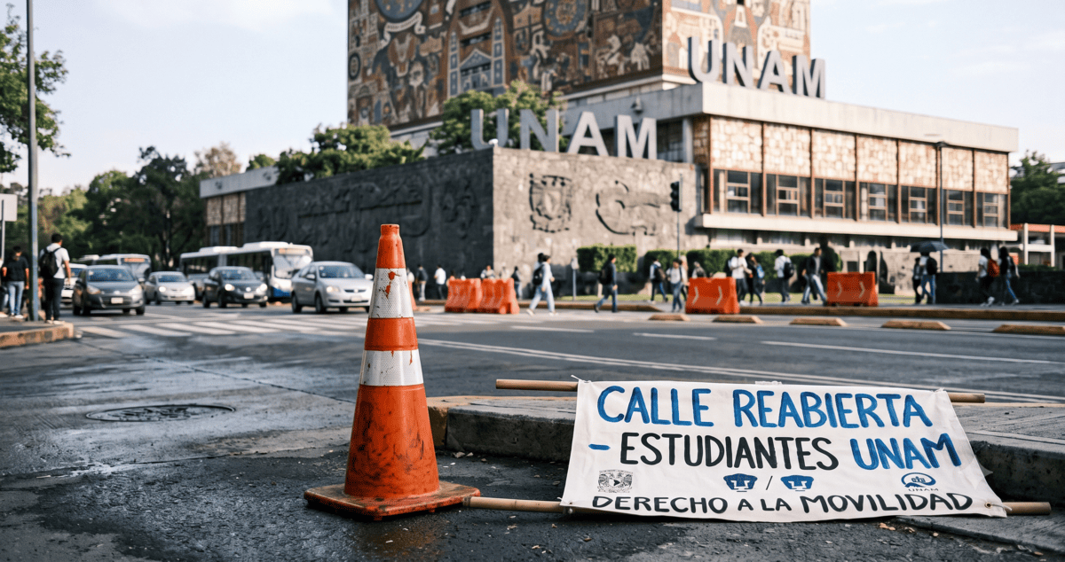 Reabren Avenida Insurgentes tras protestas de aspirantes de la UNAM