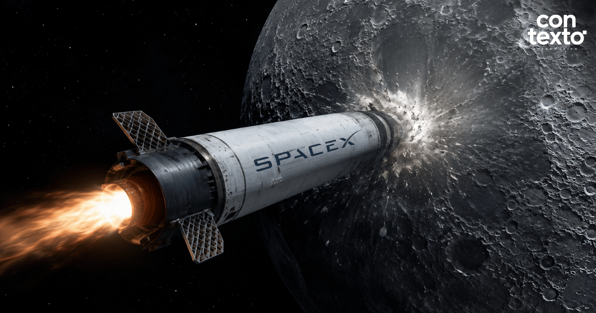 Cohete abandonado de SpaceX impactará la Luna; científicos seguirán el choque